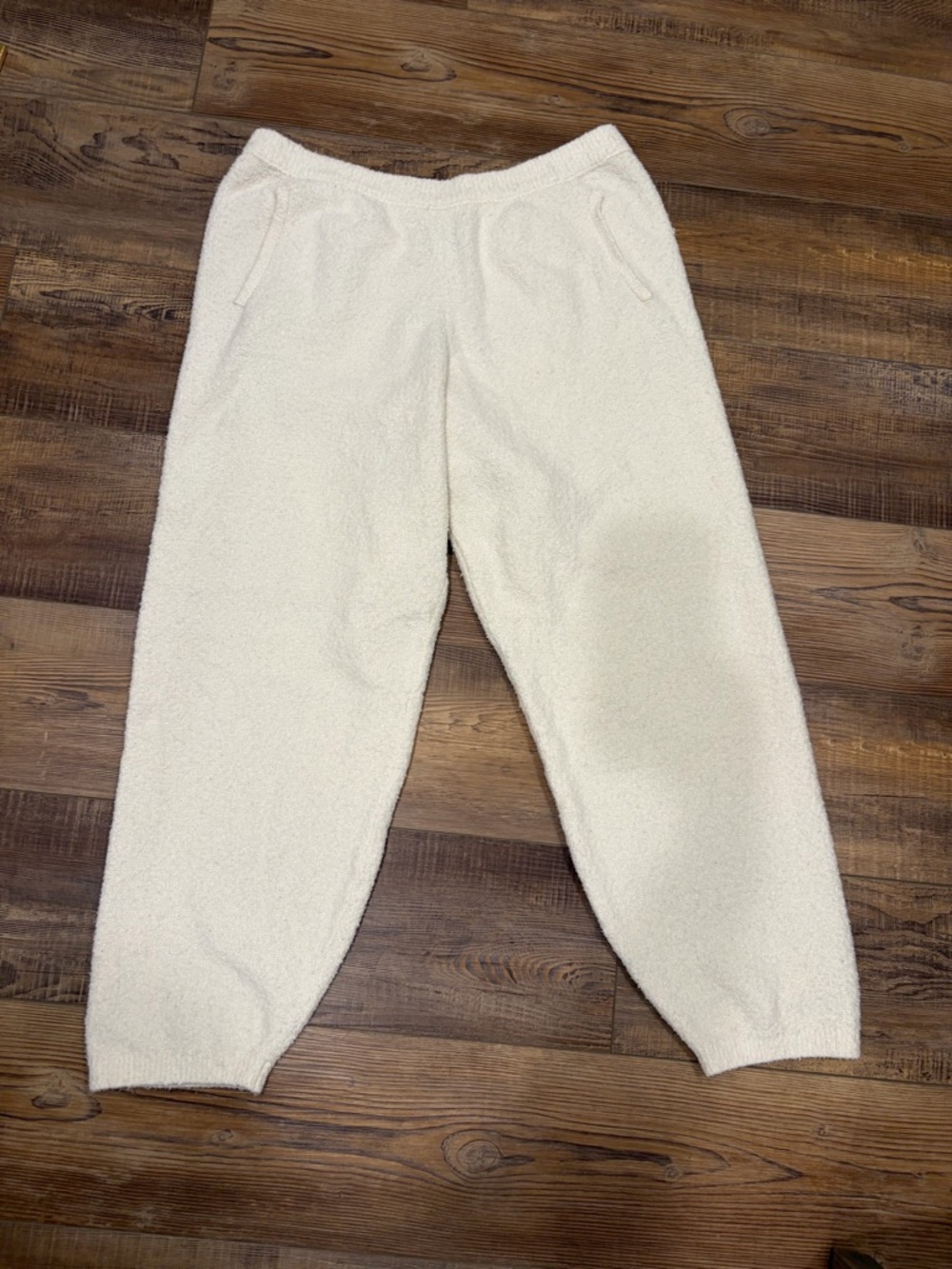 Gap body Women's Cream Plush Joggers - Cozy Pants